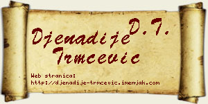 Đenadije Trmčević vizit kartica
